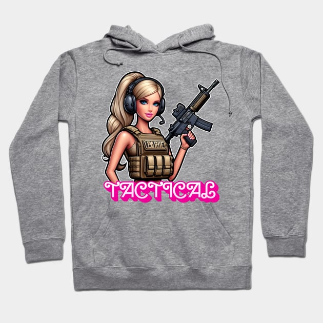 Girl Doll Tactical Hoodie by Rawlifegraphic